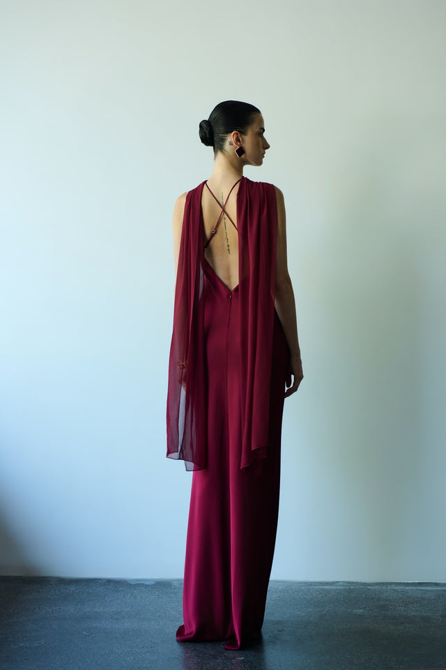 DANAI POLYMORPHIC DRESS | CHERRY RED