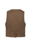 STORY LINES VEST BROWN - PRE-ORDER