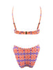 SOLAR FLAME RUFFLED BIKINI