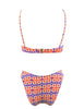 SOLAR FLAME RUCHED BIKINI