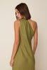 ΚΗΑΚΙ LINEN ONE-SHOULDER DRESS