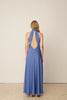 BLUE OPEN BACK MAXI DRESS