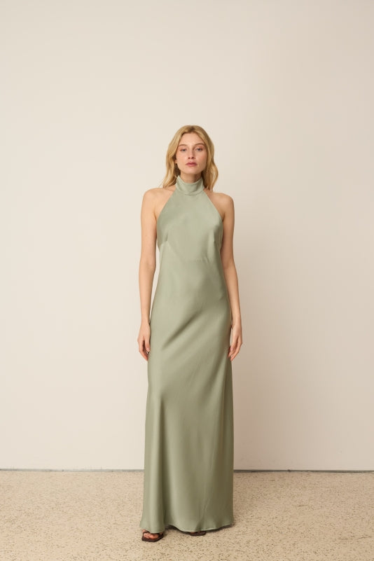 MINT OPEN BACK MAXI DRESS