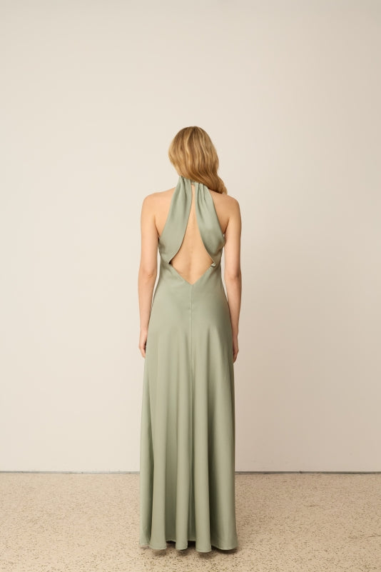 MINT OPEN BACK MAXI DRESS