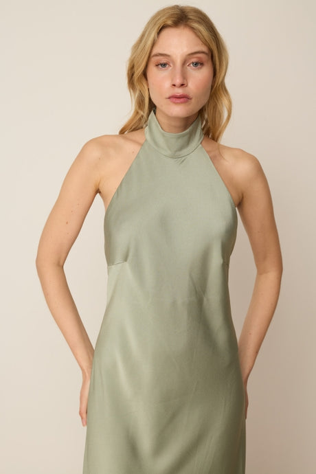 MINT OPEN BACK MAXI DRESS