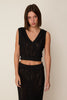 LACE KNIT TOP BLACK