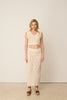 LACE KNIT SKIRT BEIGE ONE SIZE