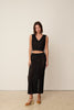 LACE KNIT SKIRT BLACK ONE SIZE