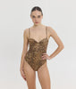 MIDNIGHT DAHLIA PRINTED ONE PIECE ANIMAL