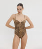 MIDNIGHT DAHLIA PRINTED ONE PIECE ANIMAL