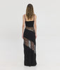 ENORA DRESS BLACK / FUCHSIA