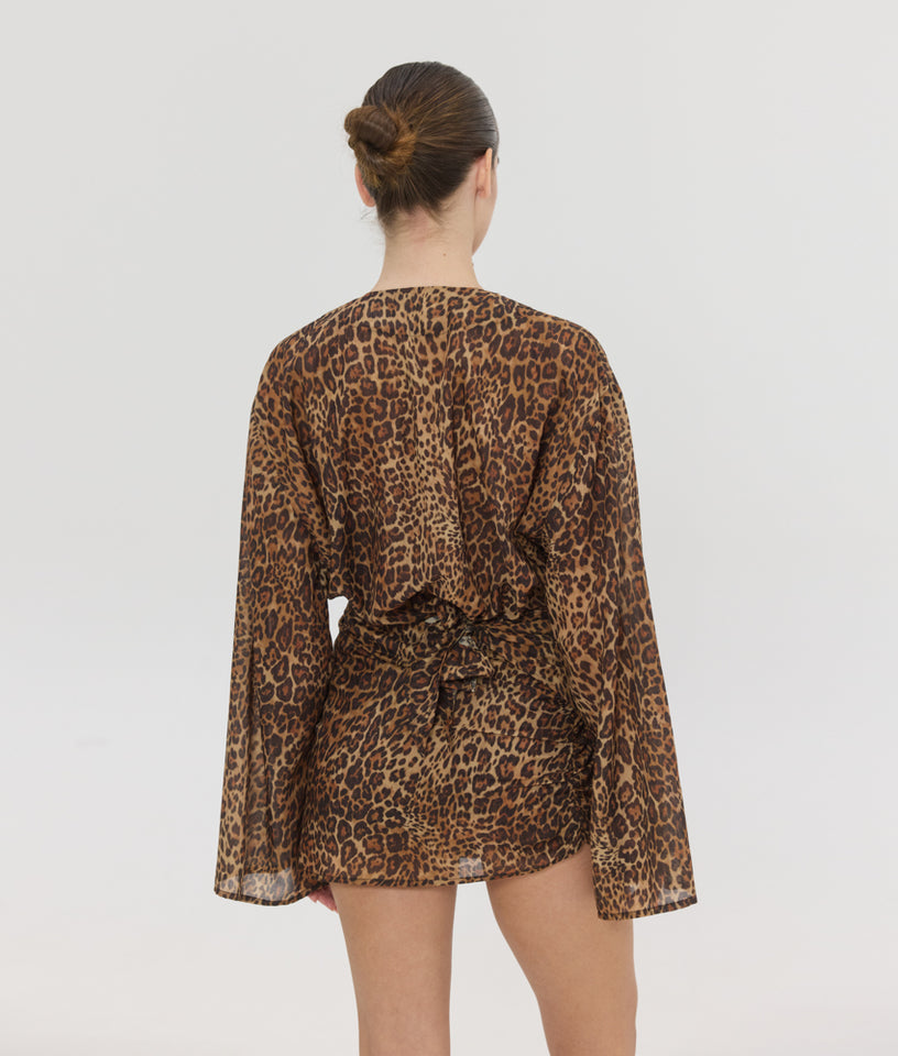 SOLENE PRINTED DRESS ANIMAL