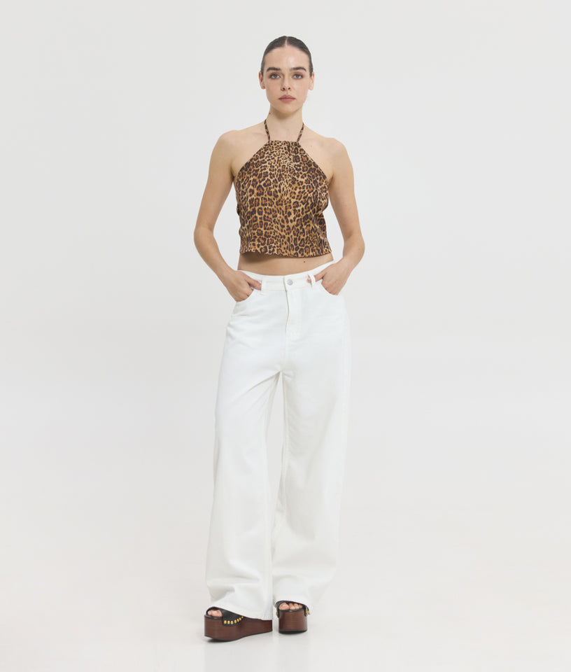MAIRA SCARF TOP ANIMAL