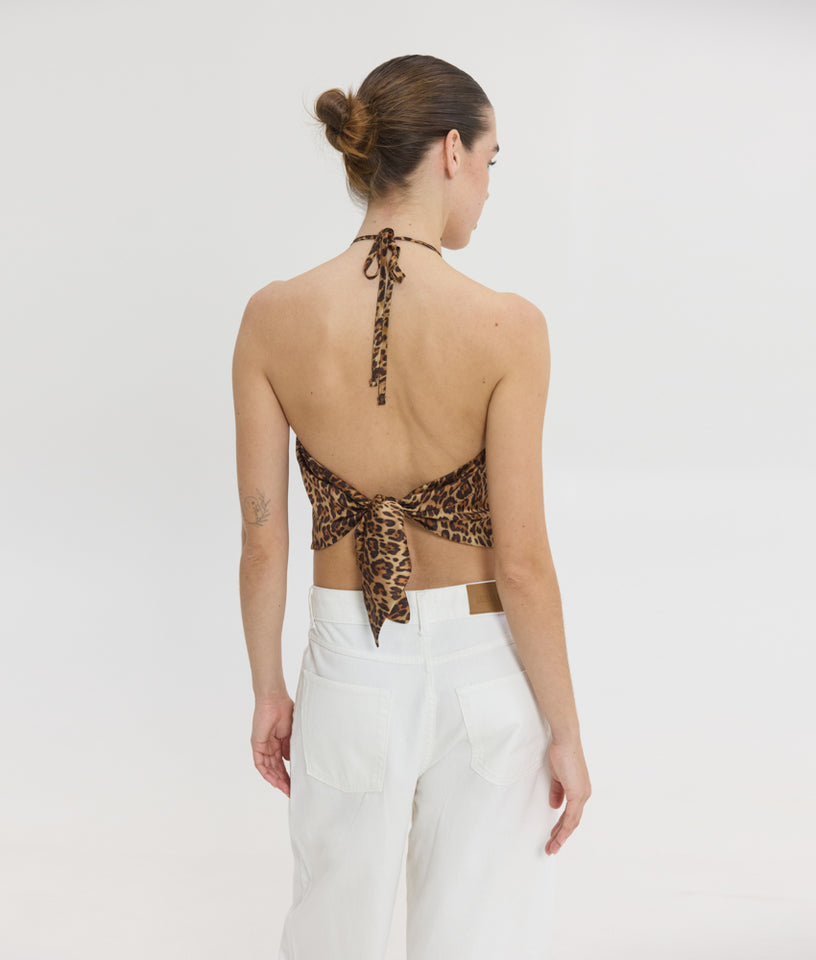 MAIRA SCARF TOP ANIMAL