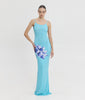VERONICA DRESS AQUA FLORAL