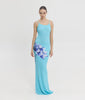 VERONICA DRESS AQUA FLORAL