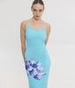 VERONICA DRESS AQUA FLORAL
