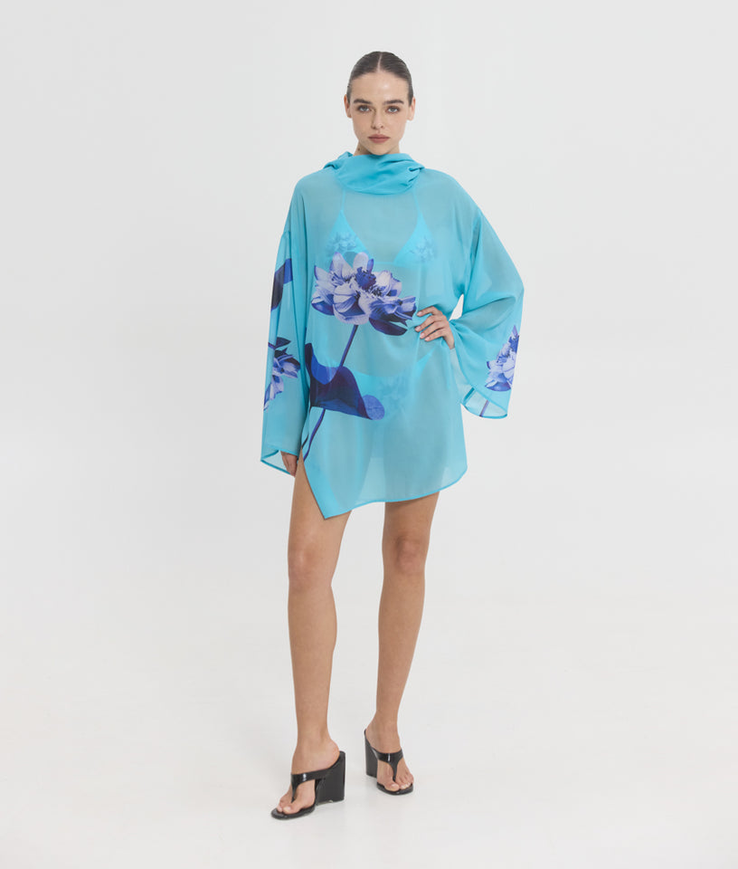 ARIANE TUNIC AQUA FLORAL