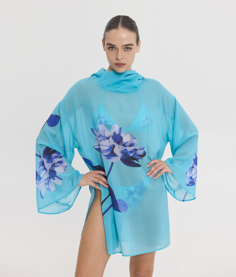 ARIANE TUNIC AQUA FLORAL
