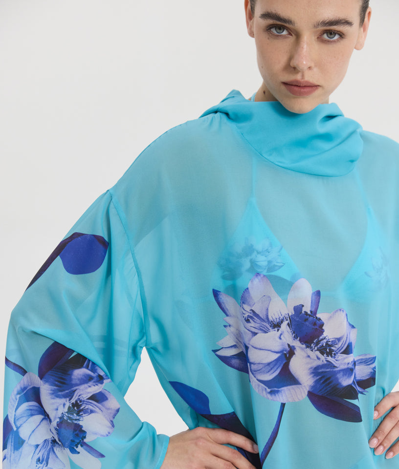 ARIANE TUNIC AQUA FLORAL