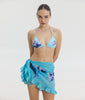 ARIANE MINI PAREO AQUA FLORAL