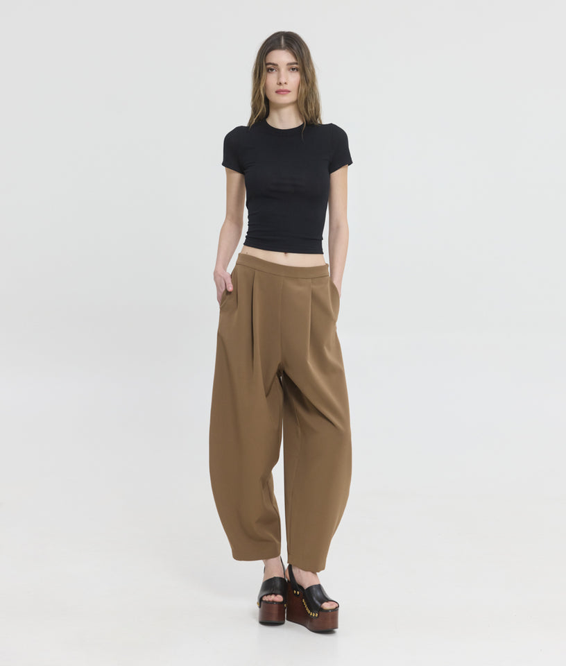 PHOIBE BALLOON PANTS BROWN
