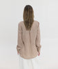 LUCIDA SEMI-SHEER SHIRT BROWN