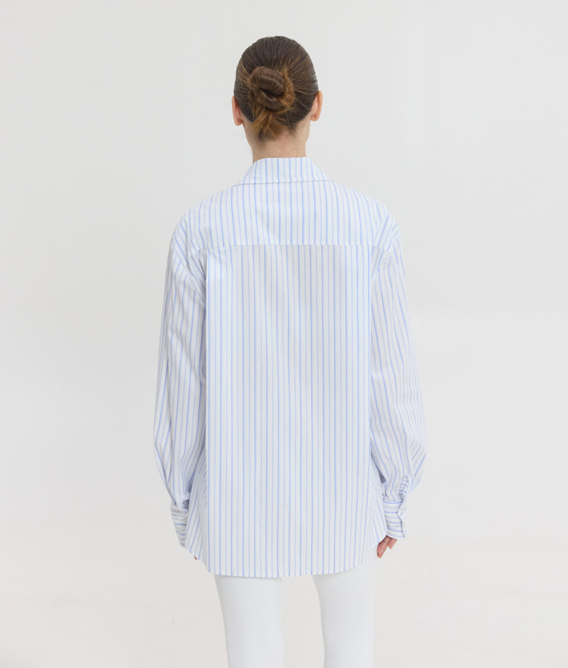 REINA SHIRT BLUE STRIPES