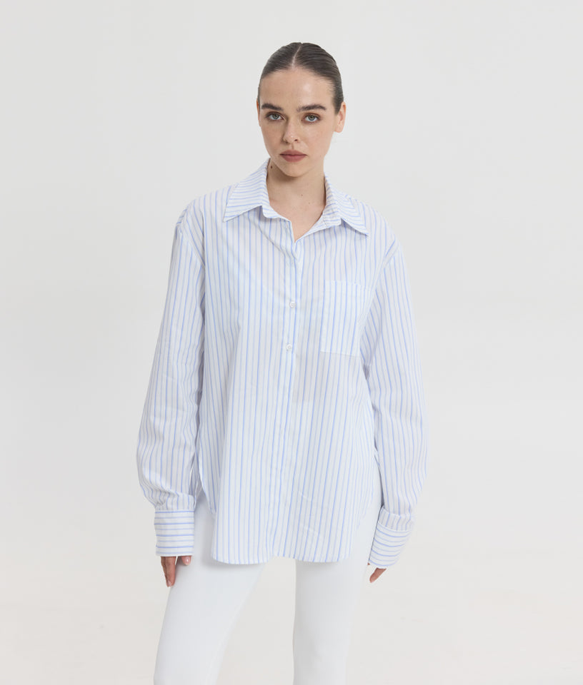 REINA SHIRT BLUE STRIPES