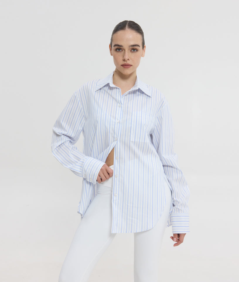 REINA SHIRT BLUE STRIPES