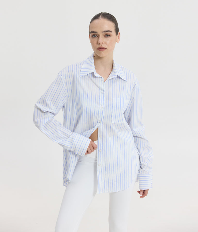REINA SHIRT BLUE STRIPES