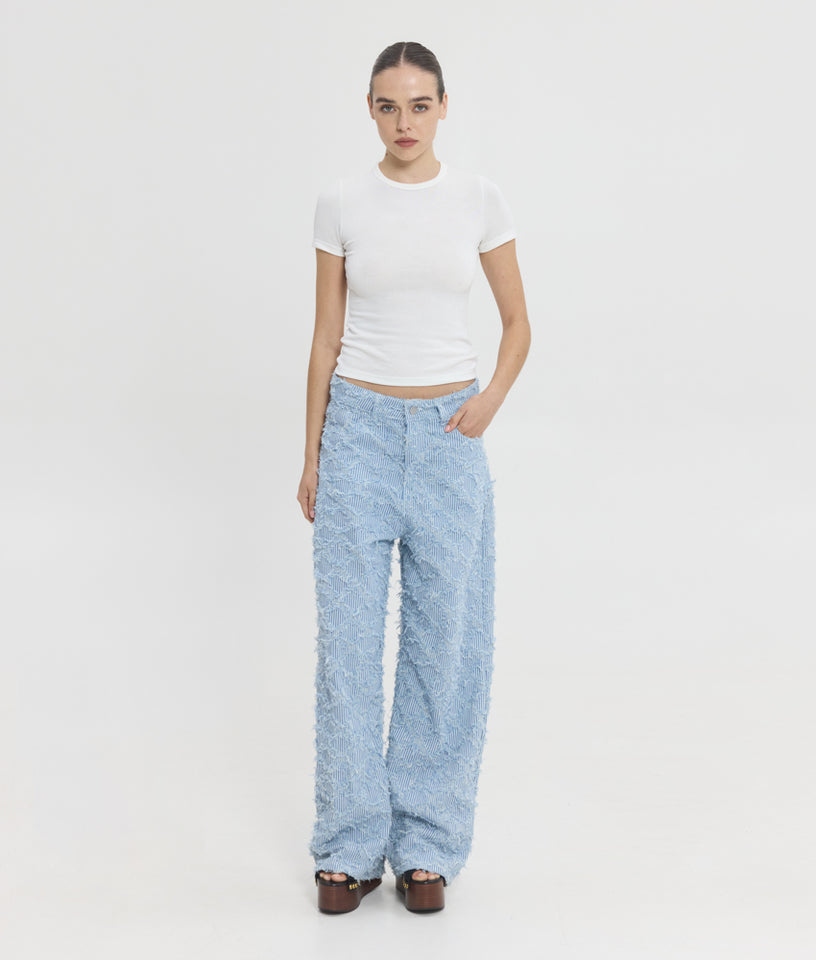 MONICA STRIPED JEANS