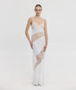 ENORA DRESS WHITE/ POWDER