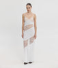 ENORA DRESS WHITE/ POWDER
