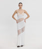 ENORA DRESS WHITE/ POWDER