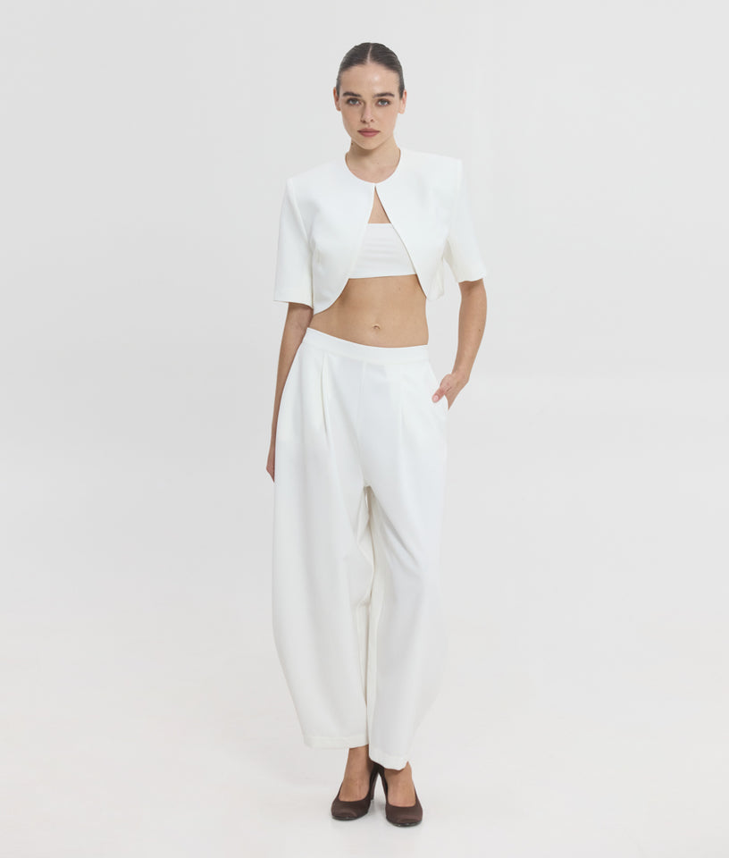 PHOIBE BALLOON PANTS OFF WHITE