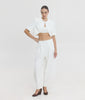 PHOIBE CROP BLAZER OFF WHITE