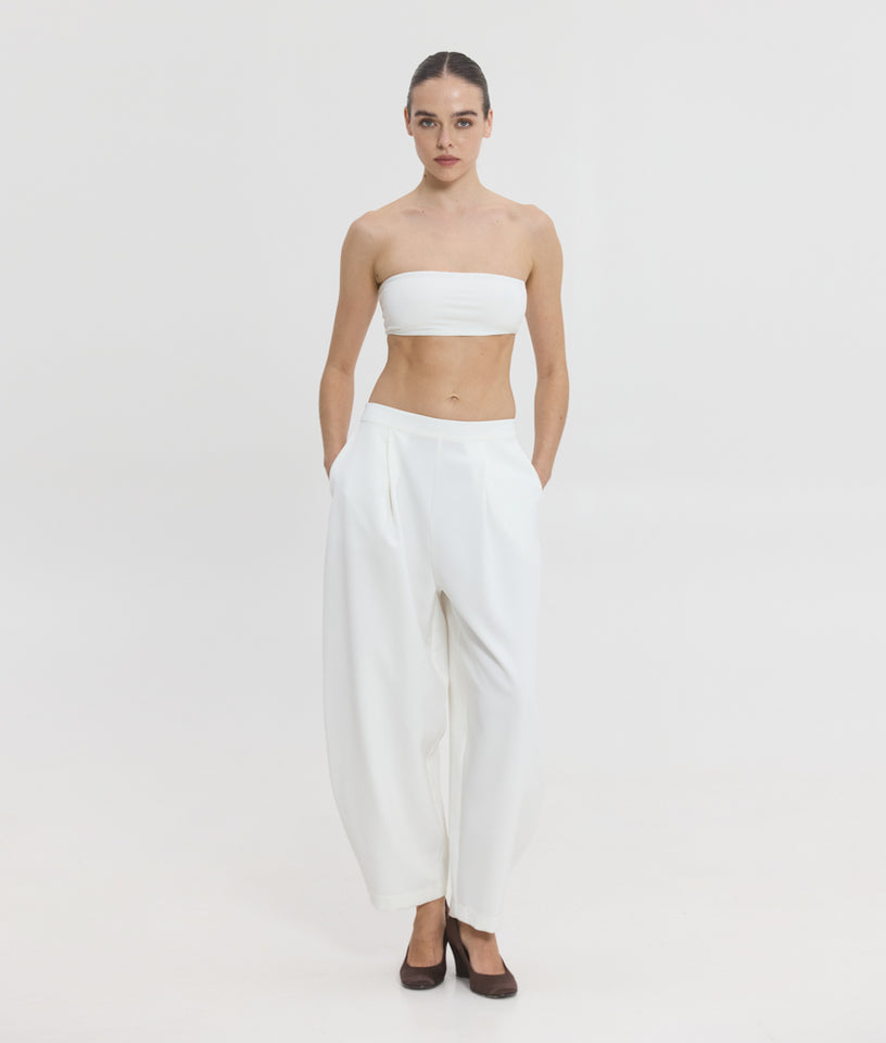 PHOIBE BALLOON PANTS OFF WHITE
