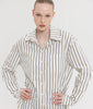 REINA SHIRT BROWN STRIPES