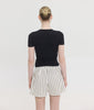 REINA BOXER BROWN STRIPES