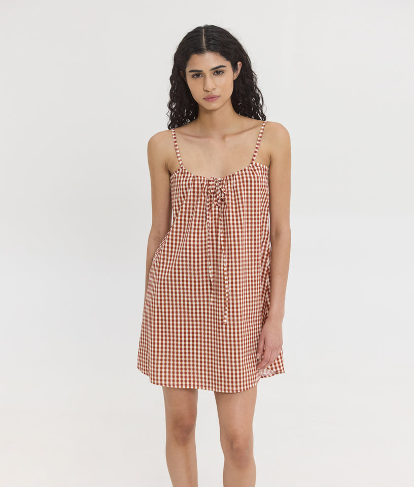 LOLITA PRINTED DRESS PLAID