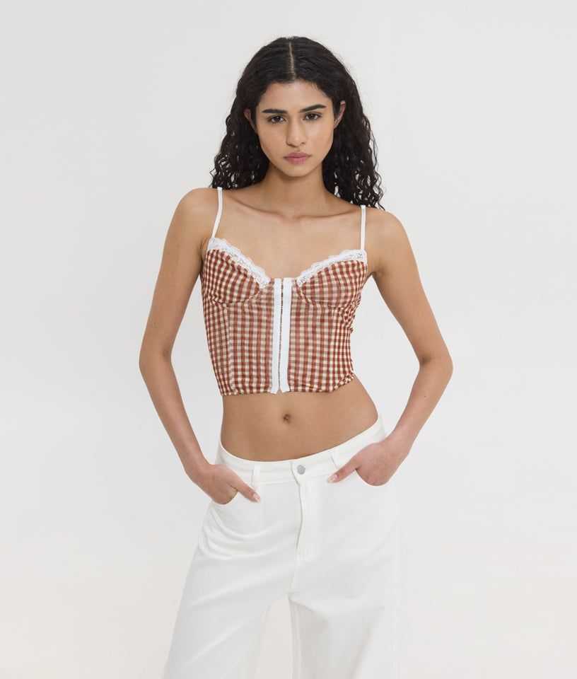 FIONA CORSET PLAID