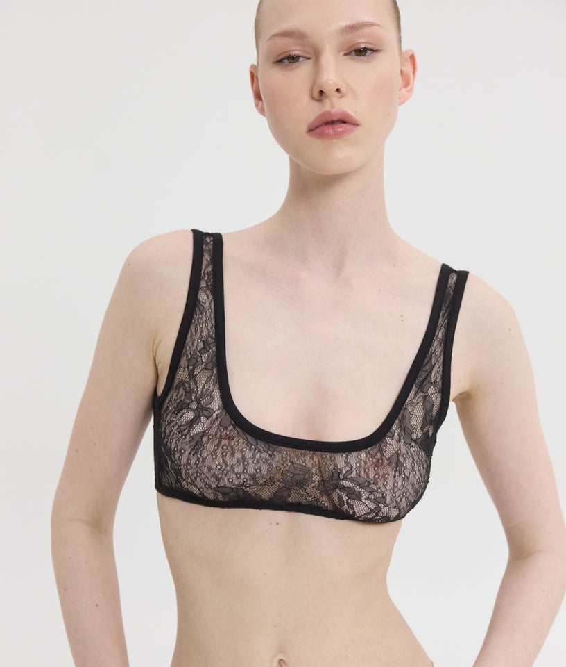 ROSA BRALETTE BLACK