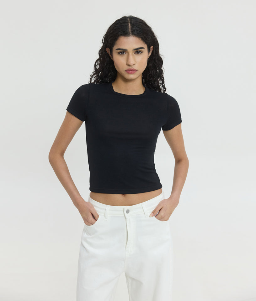 VIOLETTE T-SHIRT BLACK