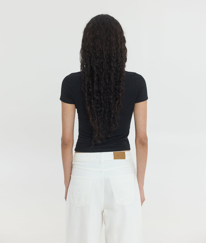 VIOLETTE T-SHIRT BLACK