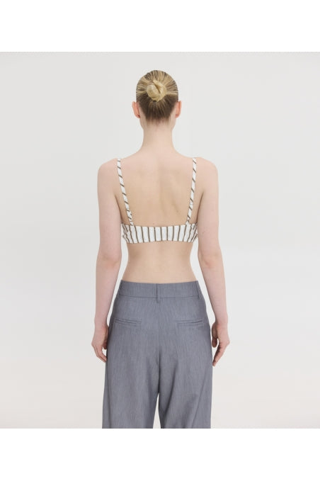 SUZANNE PRINTED BRALLETE BROWN STRIPES