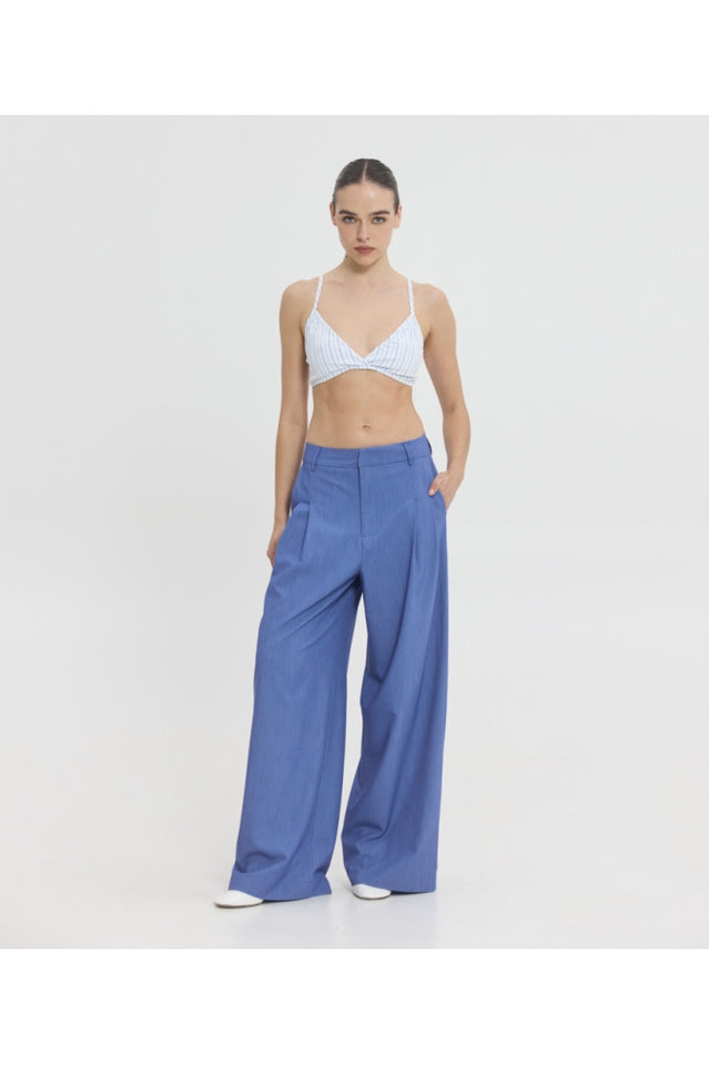 SUZANNE PRINTED BRALLETE BLUE STRIPES