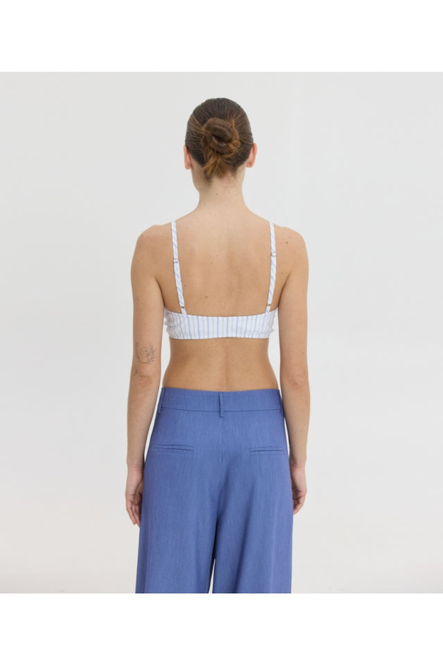 SUZANNE PRINTED BRALLETE BLUE STRIPES