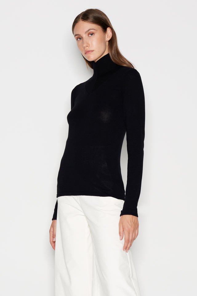 THE DREAMERS KNITTED BLOUSE BLACK