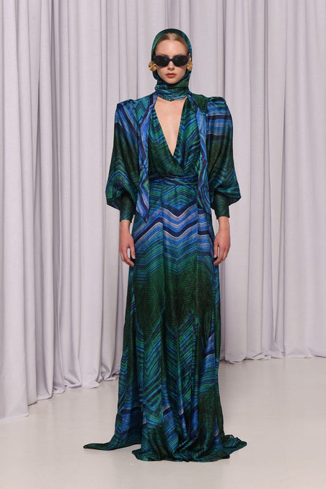 OCEANIA WRAP KIMONO DRESS